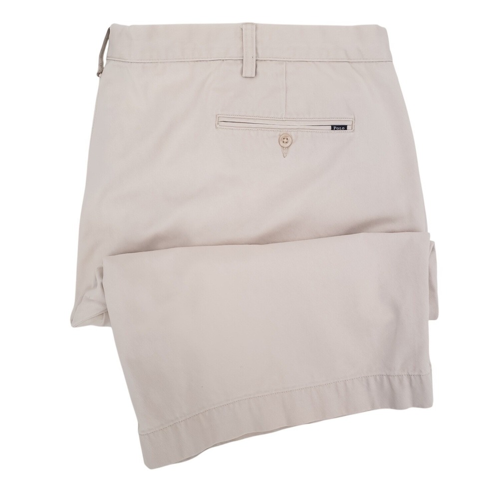 Polo Ralph Lauren Chino Shorts Mens 50 Big‎ Tan Classic Fit Cotton Twill FITS 49